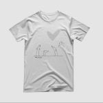 Greyhound's love - Silver Heart - Men's Premium T-Shirt